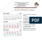 Calendario Practica Profesional Estudiantes