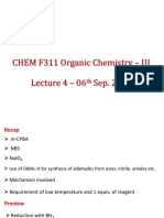 CHEM F311 Lecture 4 Diborane Reduction, Birch Reduction