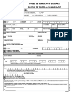 Modelo Domiciliación Bancaria