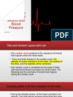 The Cardiac cycle, Heart Sound and Blood Pressure