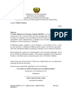 NDPIM solicita espaço para festa de aniversário de 16 anos