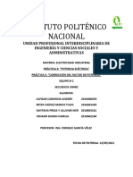 REPORTE PRÁCTICA 4 y 5 POTENCIA Y CORRECCIÓN DEL FACTOR DE POTENCIA