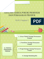 Analisis Harga Pokok Produksi Dan Pemasaran