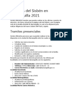 Informativo Trámites Del Sisbén en Barranquilla 2021