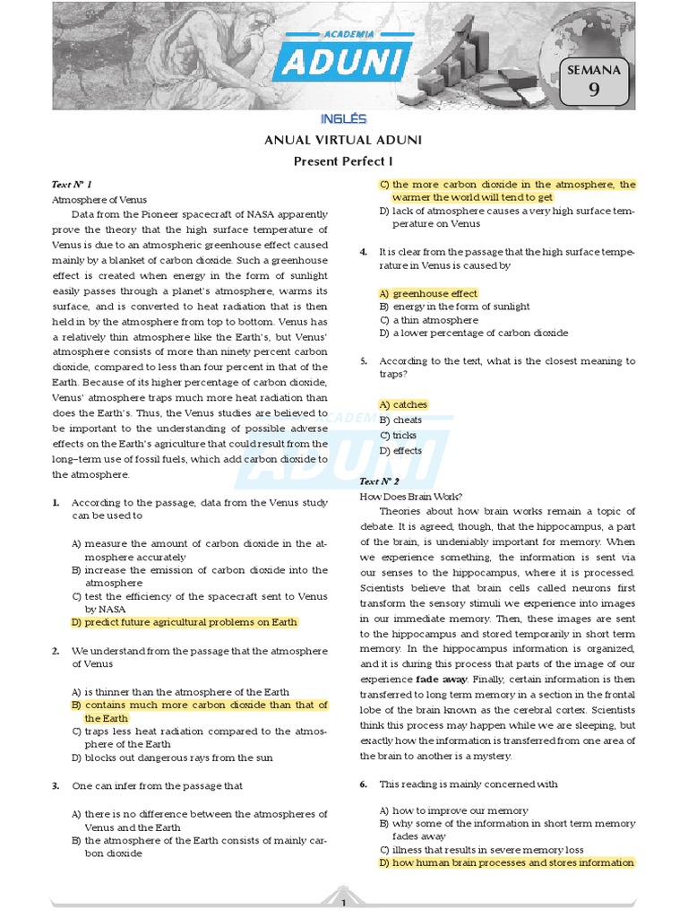 Tema9 1 PDF Greenhouse Effect Venus