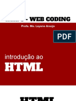Aula 3 - Introdução ao HTML