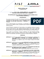 Resolución 046-2022 Campeonato Nacional de Mayores Fredonia, Antioquia