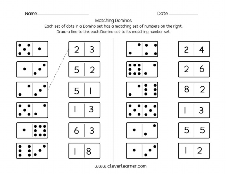 Theme Dominos Adding Activity for Children 5 | PDF