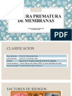 Ruptura Prematura de Membranas