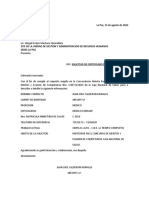 Carta Sedes Certificado de Compatibilidad