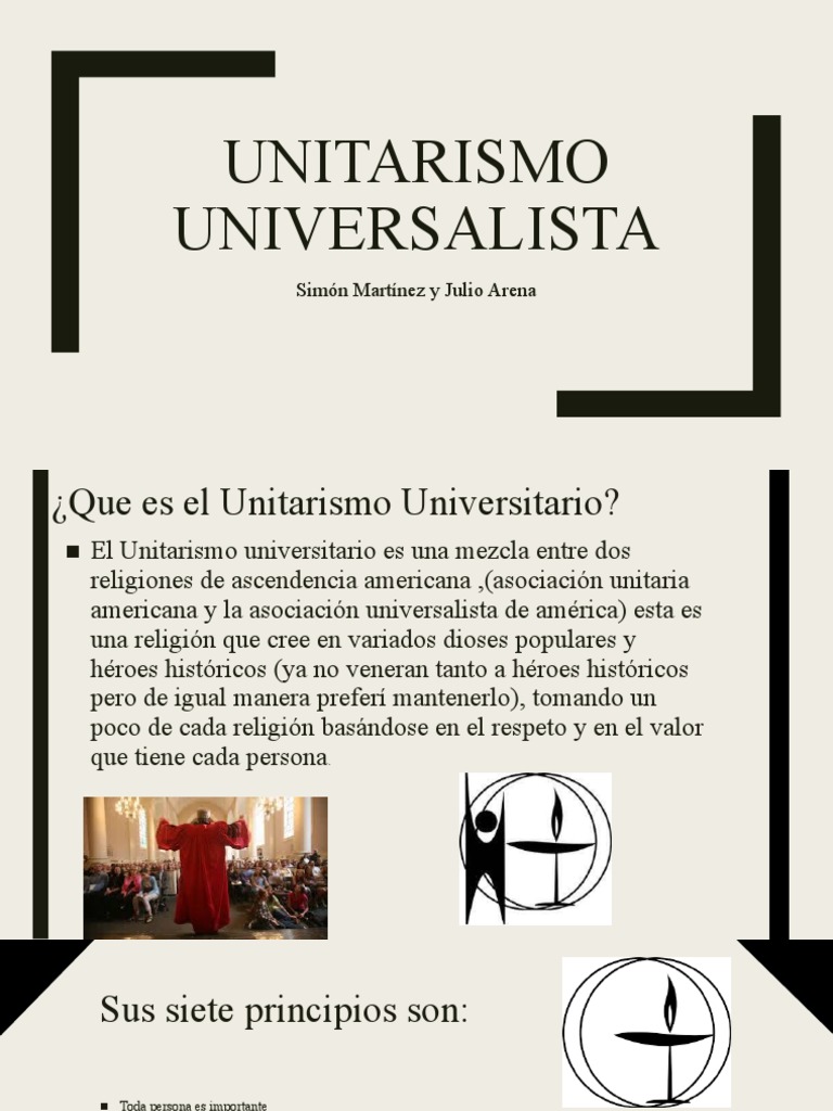 Unitarismo Universalista PDF Oración