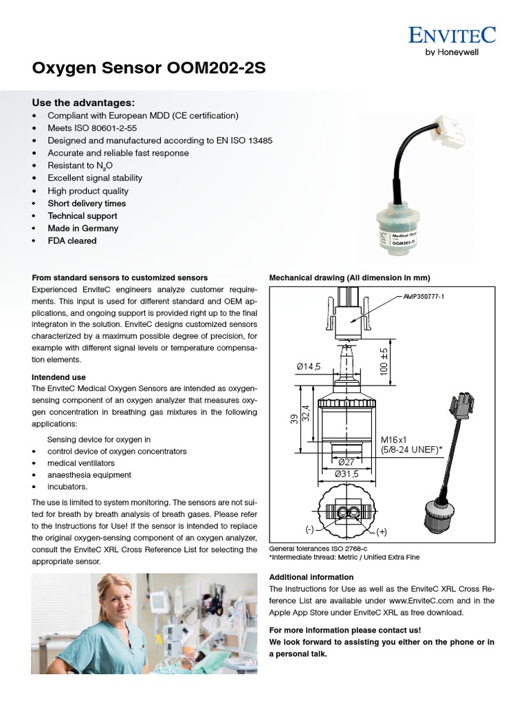 Oxygen Sensor OOM20226 Datasheet PDF Sensor Humidity