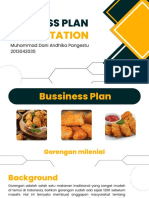 White Yellow Geometric Business Plan Presentation