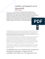 La Globalización y El Impacto en El Mundo Empresarial-Documento.