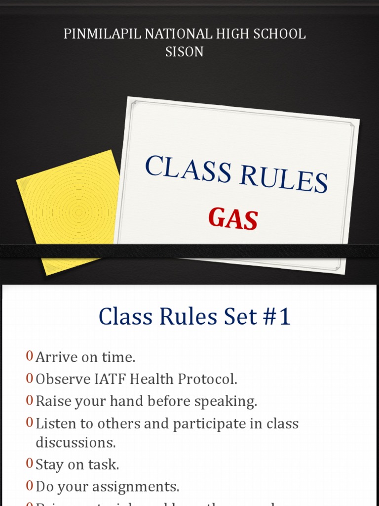 Class Rules | PDF