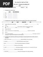 Present Perfect Unit Test 1 Final