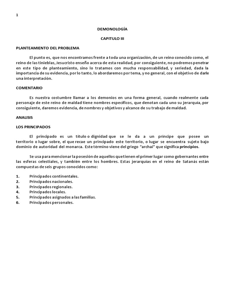 Jerarquías Demoníacas en la Demonología | PDF | Demonios | Satán