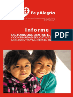 Informe Final Factores Que Limitan El Acceso y Continuidad Educativa de Niñas y Mujeres en Guatemala Fyagt LDN