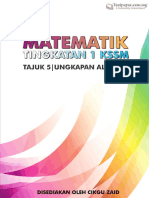 Percuma Matematik Tingkatan 1 KSSM - Ungkapan Algebra1