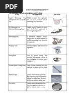 Baking Tools and Equipment