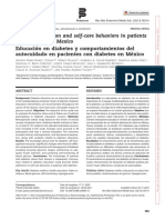 Diabeteseducationandself-carebehaviorsinpatientswithdiabetesinMexico