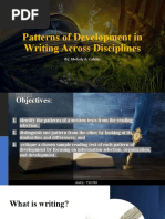 Patterns of Development in Writing Across Disciplines: By: Melody A. Cabilin