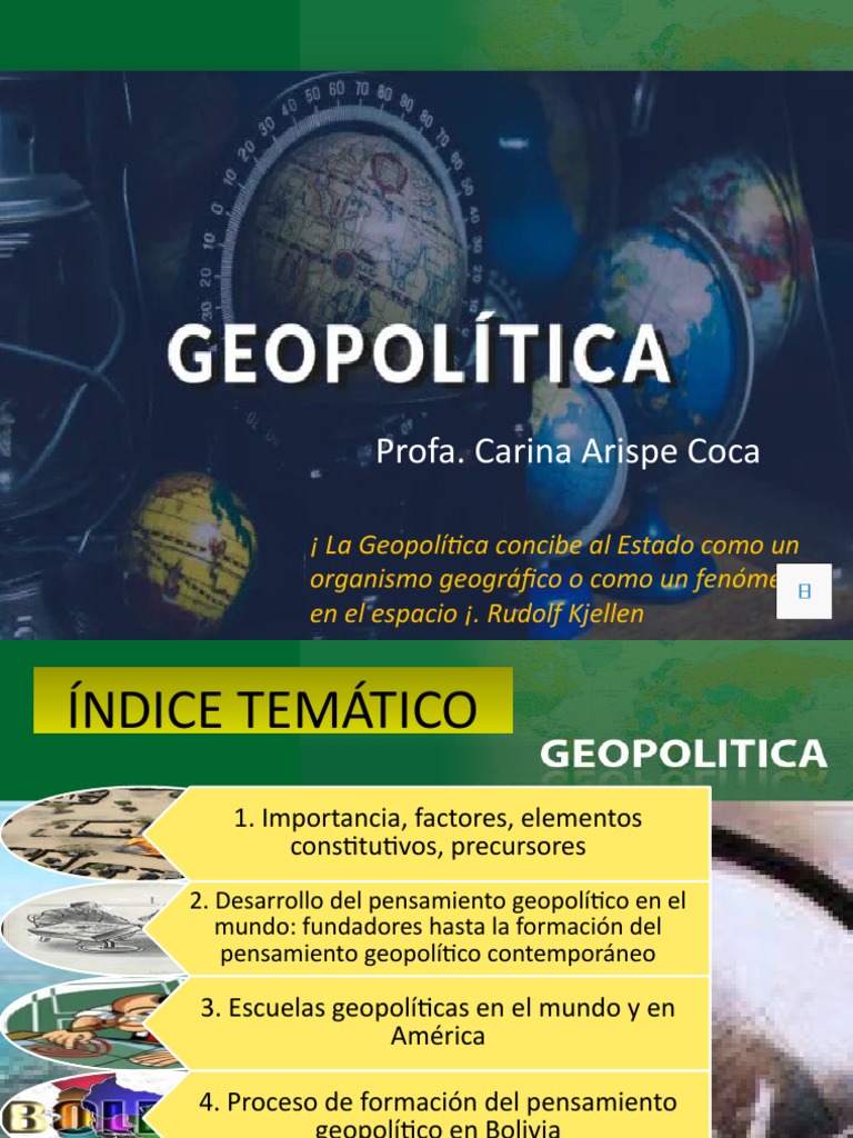 Geopolítica: Historia y Enfoque Boliviano | PDF | Geopolítica | Bolivia