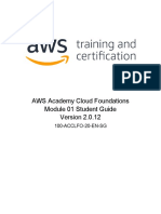 AWS Academy Cloud Foundations Module 01 Student Guide