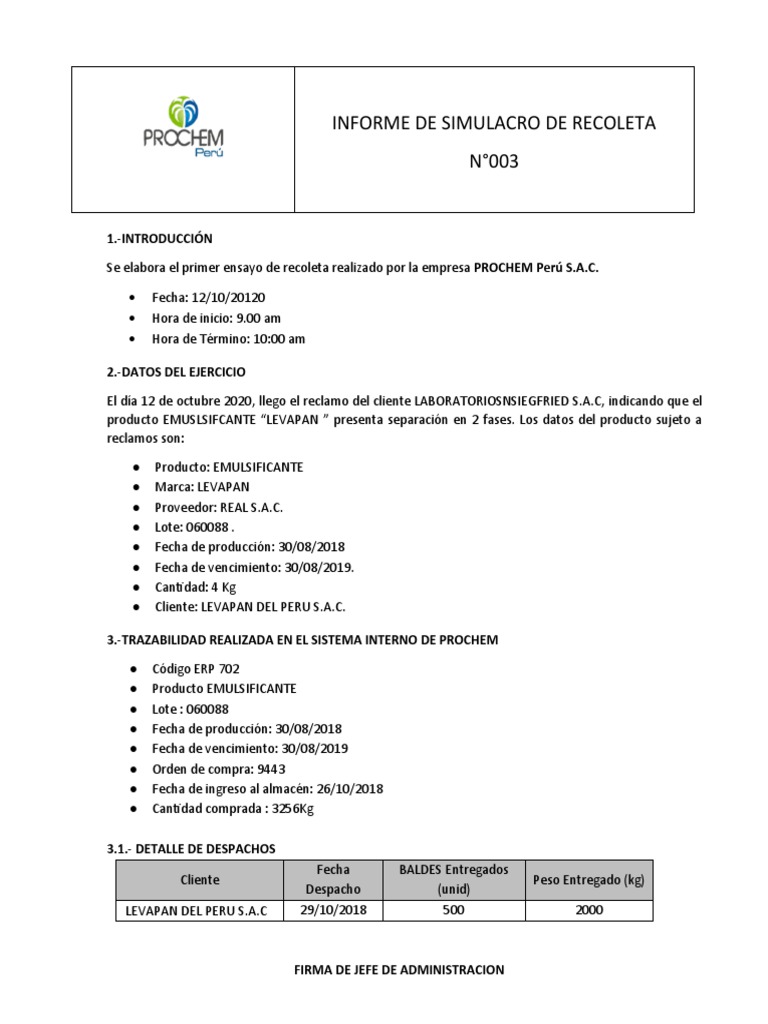 Modelo Simulacro Recall PDF Business