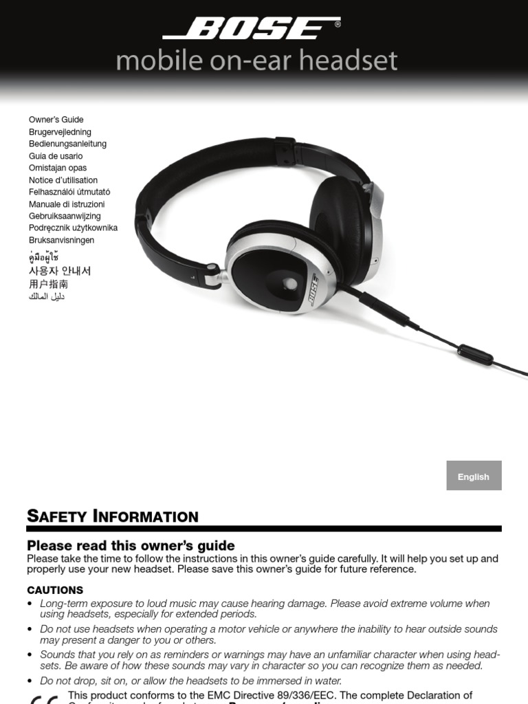 Owg en Mobile Oe Headset | PDF | Headphones | Audio Electronics