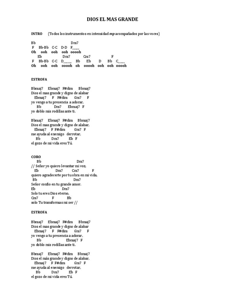 Dios El Mas Grande PDF