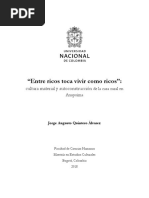Entre Ricos Toca Vivir Como Ricos Cultura Material y ...