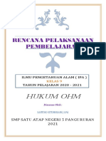 Rencana Pelaksanaan Pembelajaran: Hukum Ohm