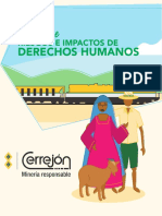Estudio de riesgos e Impactos enddhh - Cerrejón SA 2016