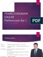 Materi Pemrograman Dasar