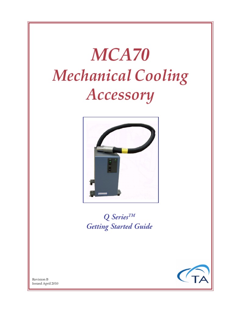 MCA70 Getting Started | PDF | Electromagnetic Compatibility | Propane