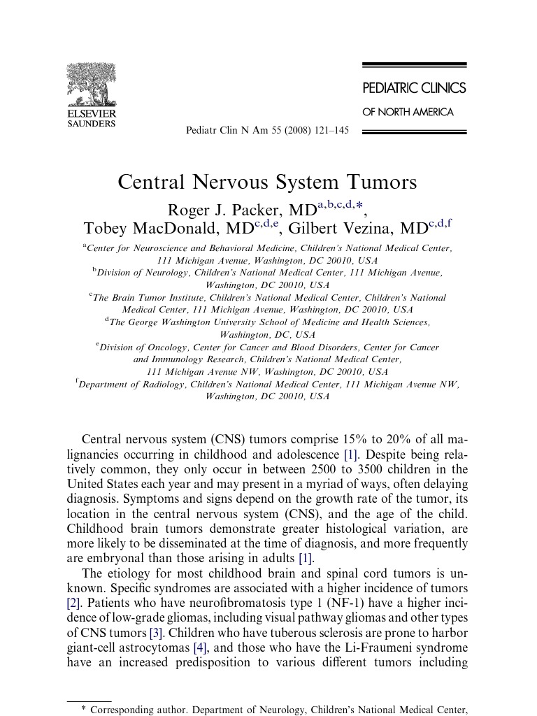 07 Central Nervous System Tumors | PDF | Radiation Therapy | Brain Tumor
