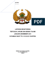 Laporan Monitoring Tertusuk Jarum 2021