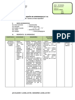 Sesión de Aprendizaje #01 - 2do Secundaria