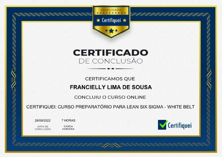Certificado White Belt | PDF