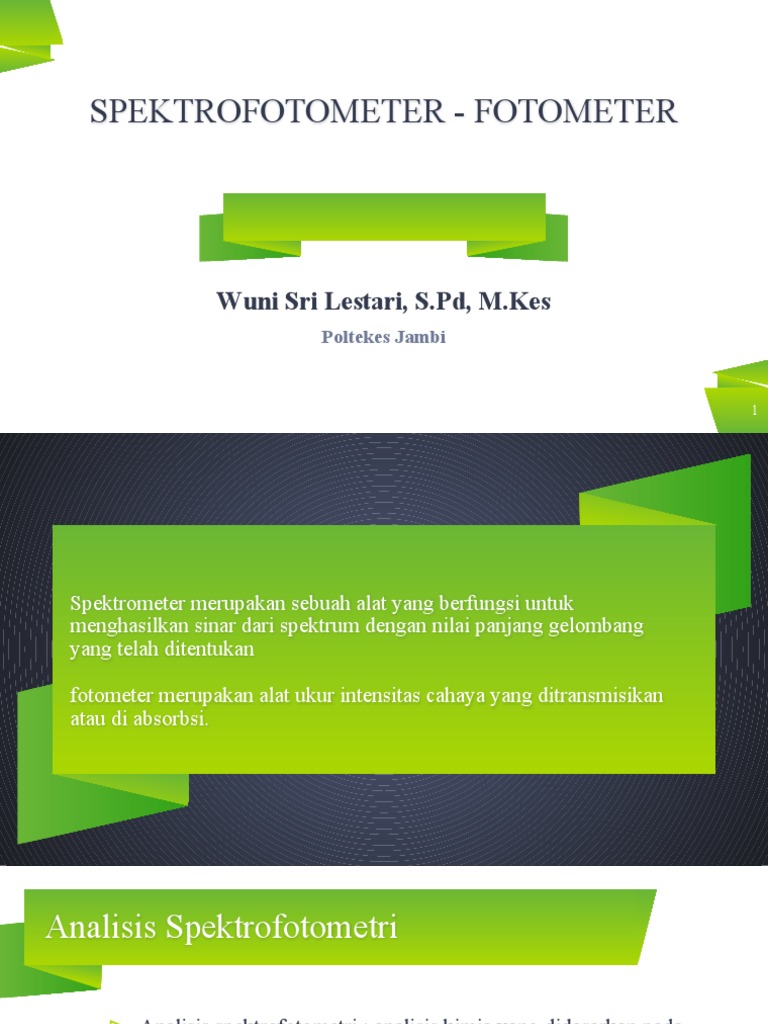 Spektrofotometer | PDF | Griya & Taman | Sains & Matematika