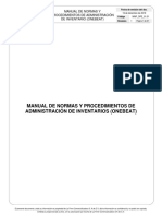 MNP - OPE - 01.01 Manual de Normas y Procedimientos de Administración de Inventarios