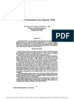 Study of Transmission Line Magnetic Fields