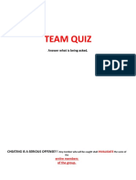 Group Quiz Permutations