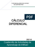 Cuadernillo de Actividades Cálculo Diferencial 2021_B 