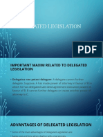 DELEGATED LEGISTATION