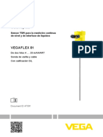 ES VEGAFLEX 81 4 20 Ma HART Dos Hilos Sonda de Varilla y Cable Con Calificación SIL