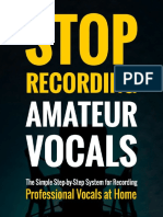 Stop Recording Amateur Vocals - Rob Mayzes