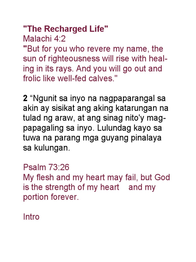 RECHARGE-LIFE | PDF | Faith | Jesus