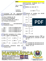 Múltiplos y divisores: problemas y ejercicios de nivel 0 y 1